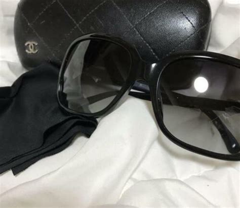 Chanel 5171 501/3C Sunglasses Polished Black w/ White Bow 